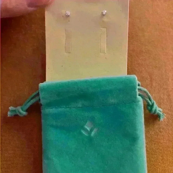 Quiet Luxury Dainty and Delicate Diamond Earrings Set in Sterling Silver! - Picture 2 of 7